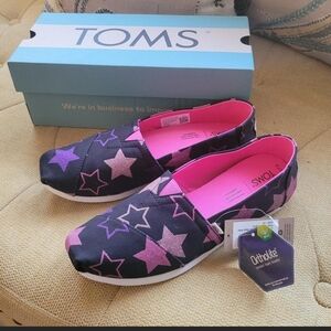 Toms Black Glitter Star Alpargatas